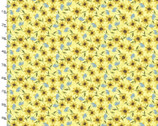 You Light My Way Gnome - Daisy Toss Yellow from 3 Wishes Fabric