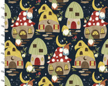 You Light My Way Gnome - Night Gnomes Navy from 3 Wishes Fabric