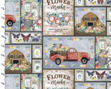 Flower Junction - Market Patchwork Multi from 3 Wishes Fabric