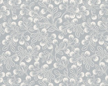Secret Winter Garden - Snowberries Pearl Grey from Lewis and Irene Fabric