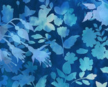 Haven - Shadows Floral Blue by Jason Yenter from In The Beginning Fabric