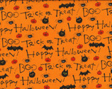 Tricks and Treats Glitter Orange from Fabric Traditions Fabric