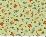 Sweater Weather - Blowing Leaves Green Kris Lammers from Maywood Studio Fabric