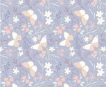 Heart of Summer - Butterfly Dance Lilac Grey from Lewis and Irene Fabric
