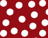 Welcome Winter - Fuzzy Dot on Knit Ground Print Red from Henry Glass Fabric
