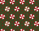 Snowdays FLANNEL - Peppermint Green by Bonnie Sullivan from Maywood Studio Fabric