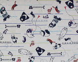 Mosotto CANVAS - Telephone Cats Natural from Kokka Fabric