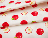 Fresh Fruits OXFORD - Apples White from Cosmo Fabric