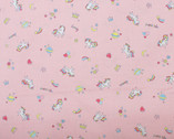 Petite Design - Unicorn Pink from Kokka Fabric