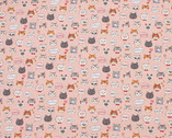 Petite Design - Cats Pink from Kokka Fabric