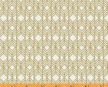 Leaf - Filigree Gold White from Windham Fabrics