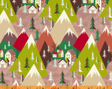 Winter Towne - Mountainscape Tan from Windham Fabrics