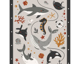 Water Babies - Sea Creatures 24 Inch PANEL from Studio E Fabrics
