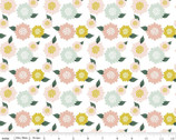 Hibiscus - Flowers White by Simple Simon and Co from Riley Blake Fabric