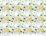Hibiscus - Flowers Mint by Simple Simon and Co from Riley Blake Fabric