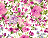 Bloom On - Large Focal Flower Pink from Maywood Studio Fabric