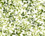 Bloom On - Leaves White from Maywood Studio Fabric