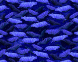 Moonlight Serenade Metallic - Lilypads Navy Blue from Kanvas Studio Fabric