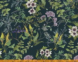 Secret Garden - Herbarium Flora Ink by Hackney and Co. from Windham Fabrics