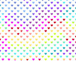 Rainbow Hearts Daylight from Andover Fabrics