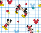 Mickey and Minnie Grid from Springs Creative Fabric