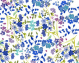 My Happy Place - Tonal Floral Multi Color by Sue Zipkin from Clothworks Fabric