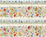 Garden Stroll - Border Prints Cream by Kris Lammers from Maywood Studio Fabric