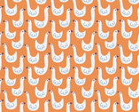 Animal Kingdom - Goose Orange by Jessica Nielsen from Paintbrush Studio Fabrics