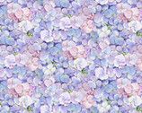 Fancy Tea - Hydrangea Petals Lavender by Carol Wilson from Elizabeth’s Studio Fabric