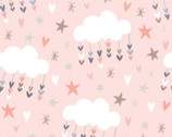 Dreamcatcher Cloud Pink by Elizabeth Todd Nursery from Springs Creative Fabric
