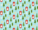 O Christmas Tree - Mod Trees Sky from Andover Fabrics