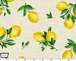Lemon Fresh - Lemon Texture Beige from Michael Miller Fabric