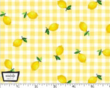 Lemon Fresh - Lemon Squeeze Gingham Yellow from Michael Miller Fabric