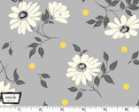 Ups A Daisy - April Flower Gray from Michael Miller Fabric