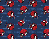 Spider Man IV - Daily Bugle Navy from Camelot Fabrics