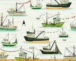 Land and Sea - Fishing Boats Cloud by Katherine Quinn from Windham Fabrics