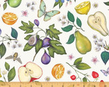 Just Fruit - Fruit Toss Ivory by Catherine Rowe from Windham Fabrics