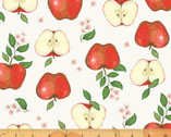 Just Fruit - Apples Ivory by Catherine Rowe from Windham Fabrics