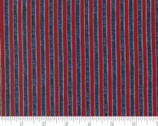 My Country - Stripe Blue Red 7044 22 by Kathy Schmitz from Moda Fabrics