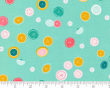 Sew Wonderful - Buttons Aqua 25113 18 Paper and Cloth from Moda Fabrics