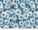Fresh As A Daisy - Floral Blue Cobalt 8496 12 by Create Joy from Moda Fabrics
