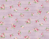 Ruru Bouquet - Rose Waltz Music Rose Lavender from Quilt Gate Fabric