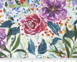 Chickadee - Rose Garden Cloud White 39732 11 by Create Joy from Moda Fabrics