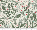 Cheer and Merriment - Winter Foliage Natural 45534 from Moda Fabrics