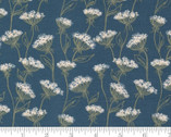 Flower Pot - Queen Anne Meadow Navy Blue 5161 17 by Lella Boutique from Moda Fabrics