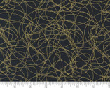 Whispers Metallic - Tangles Texture Black Gold 33560 14MG from Moda Fabrics