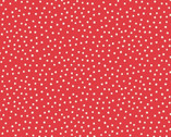 Say It With A Stitch - Cream Dots Red by Mandy Shaw from Henry Glass Fabric