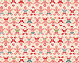 Gingerbread Season - Gingerbread People Cream from Lewis and Irene Fabric