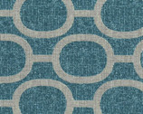 Le Ciel CANVAS LINEN - Circle Chain Blue from EE Schenck Fabric