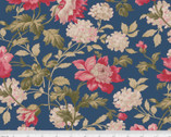 Belles Pivoines - Large Floral Blue from P & B Textiles Fabric